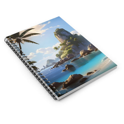 Tropical Beach Notebook