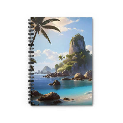 Tropical Beach Notebook