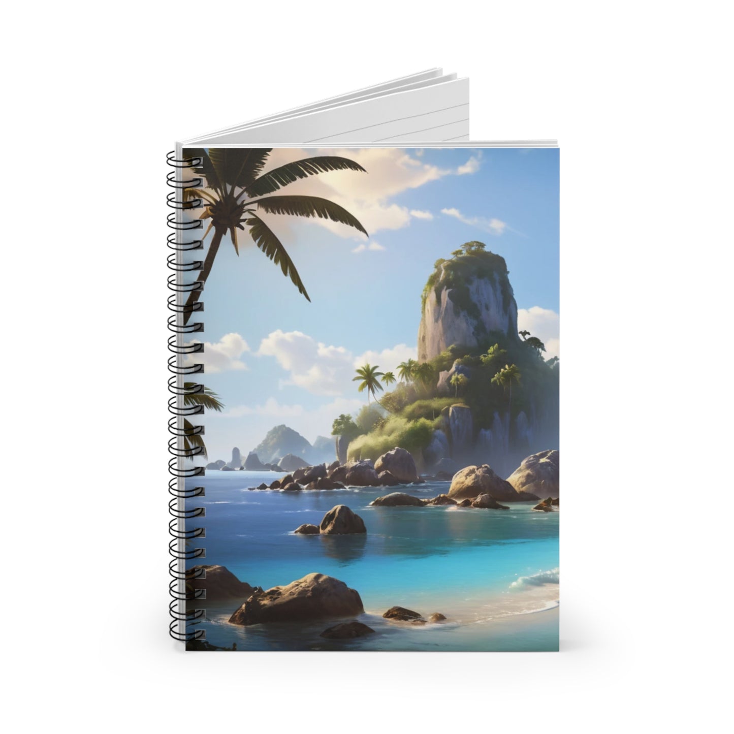Tropical Beach Notebook